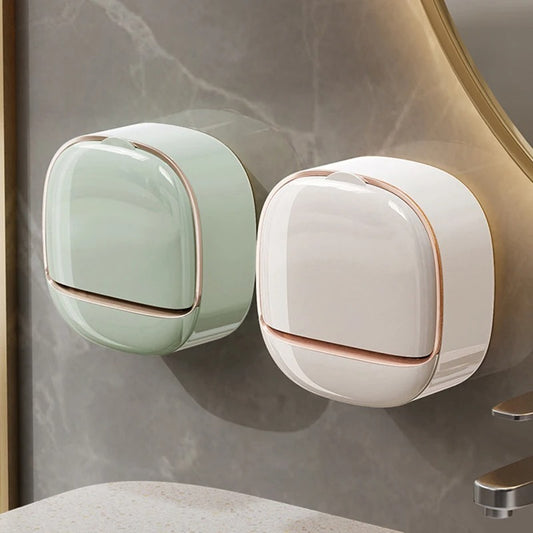 Wall-Mounted Flip Drain Soap Holder