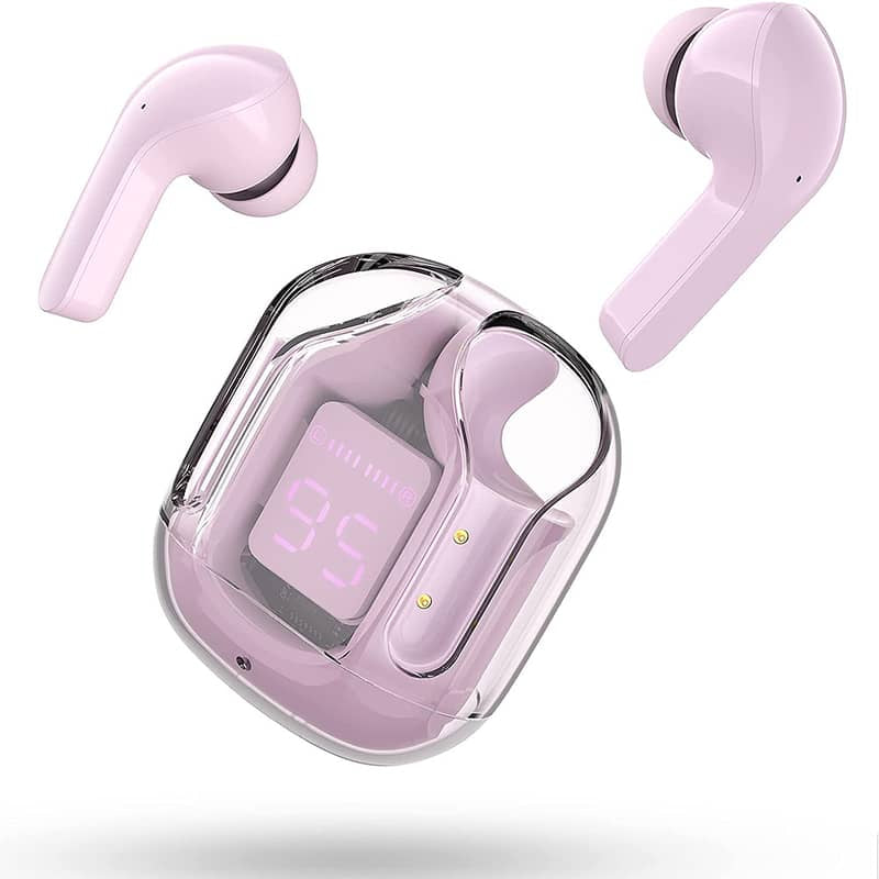 Air 31 Transparent Wireless Earbuds – HiFi Stereo Sound & LED Battery Display