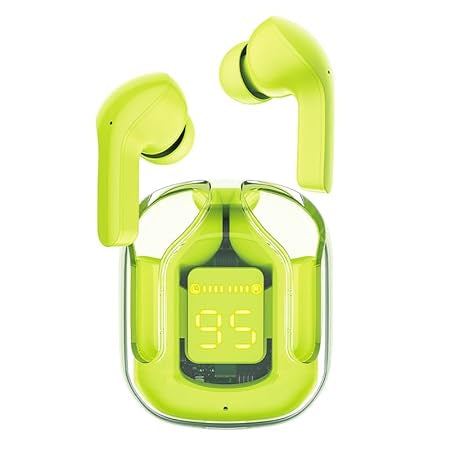 Air 31 Transparent Wireless Earbuds – HiFi Stereo Sound & LED Battery Display