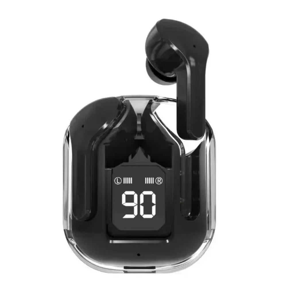 Air 31 Transparent Wireless Earbuds – HiFi Stereo Sound & LED Battery Display