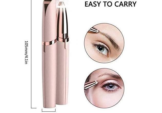 Precision Touch Electric Eyebrow Trimmer & Painless Facial Hair Remover