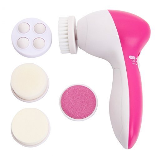 5-in-1 Electric Facial Cleansing Brush - Deep Pore Cleaning & Massager