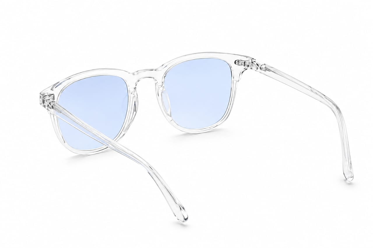 Transparent UV400 Blue Light Blocking Glasses for Men & Women Protect Your Eyes from Mobile and Laptop Rays