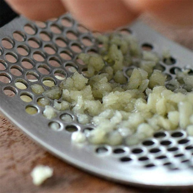 Premium Stainless Steel Garlic Press Rocker & Mincer