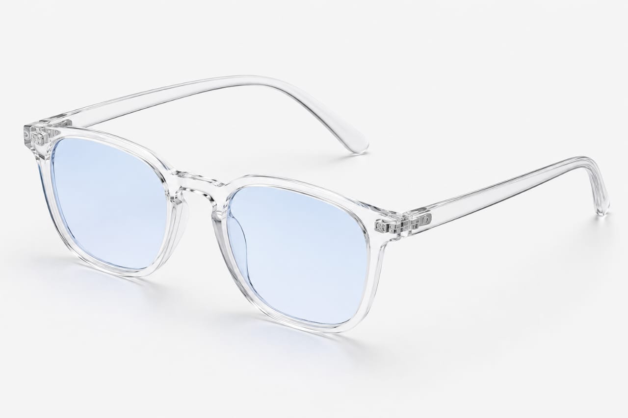 Transparent UV400 Blue Light Blocking Glasses for Men & Women Protect Your Eyes from Mobile and Laptop Rays