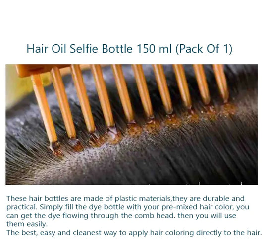 Premium Hair Oil Applicator Bottle with Root Comb - Mess-Free Oiling