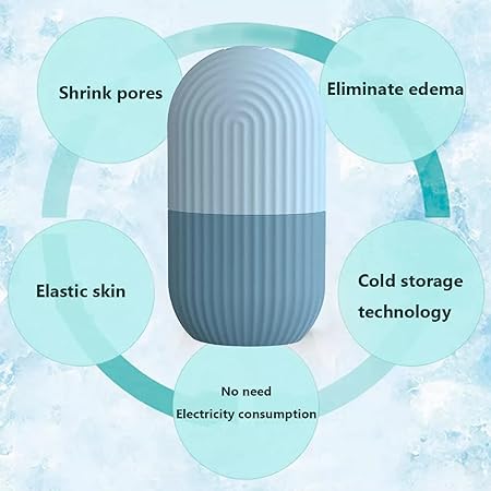 Silicone Facial Ice Roller Capsule for Glowing Skin
