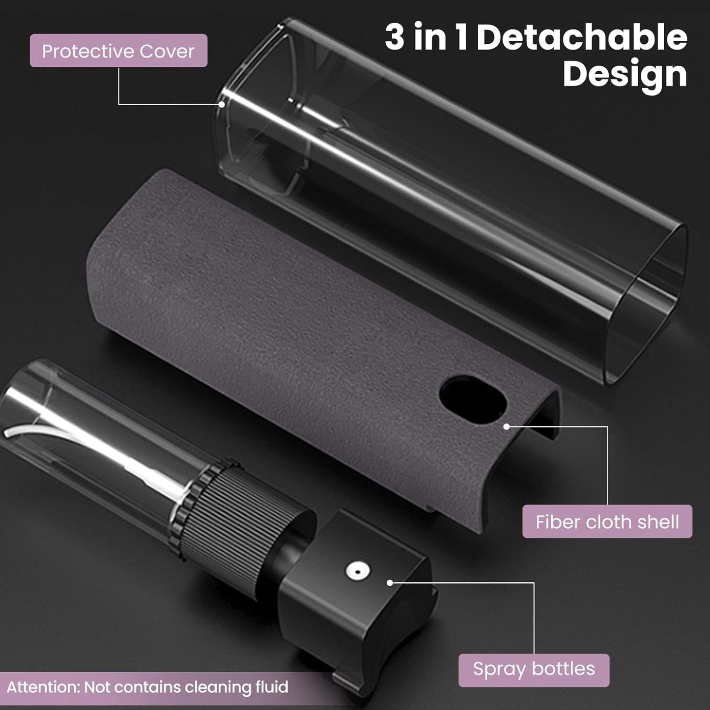 Premium 2-in-1 Screen Cleaner Spray & Microfiber Wipe (For Mobile, Laptop & Tablet)