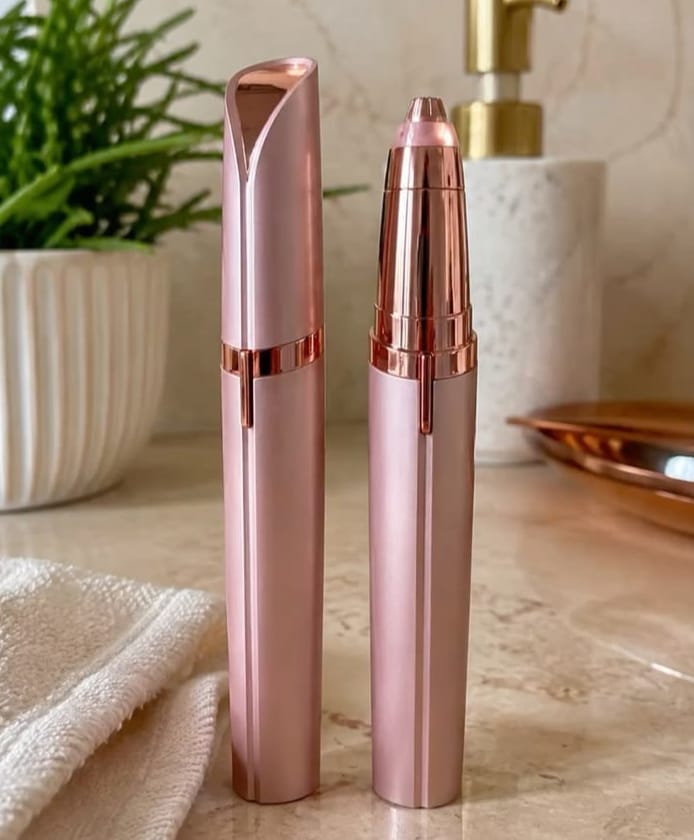 Precision Touch Electric Eyebrow Trimmer & Painless Facial Hair Remover