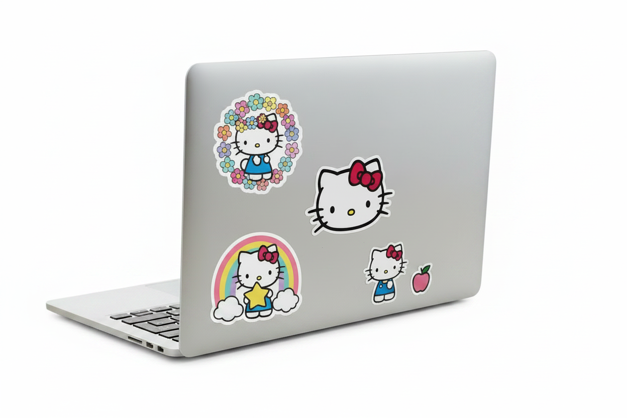 Cute Hello Kitty Laptop Stickers & Decals - Waterproof