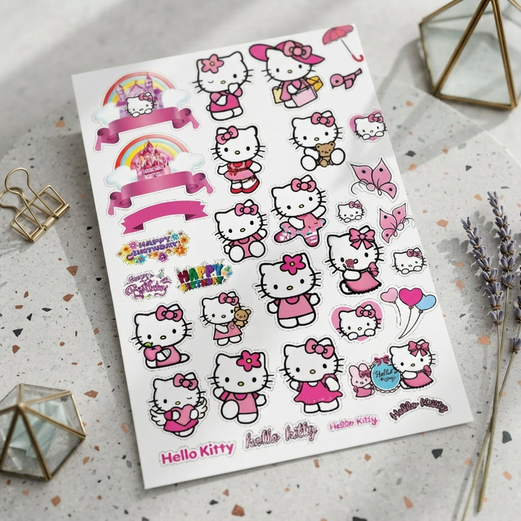 Cute Hello Kitty Laptop Stickers & Decals - Waterproof
